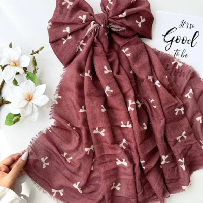 شال کنفی پاپیون دور ریش