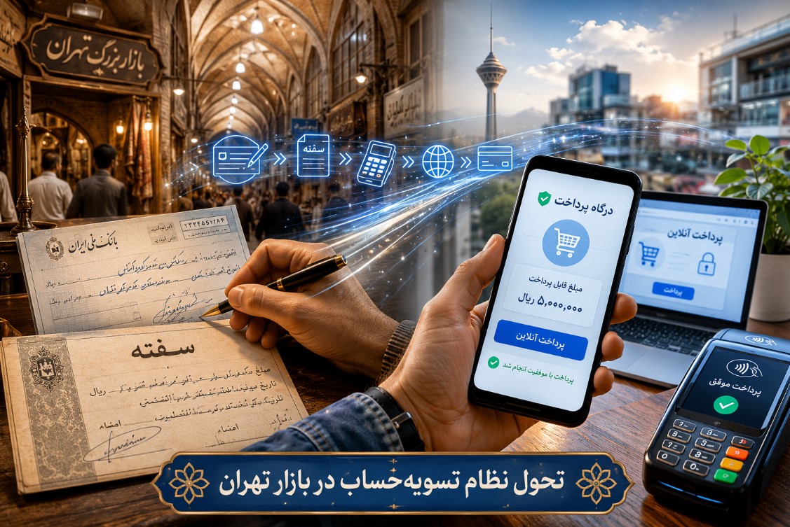 از چک و سفته تا درگاه‌های پرداخت آنلاین: تحول نظام تسویه‌حساب در بازار تهران