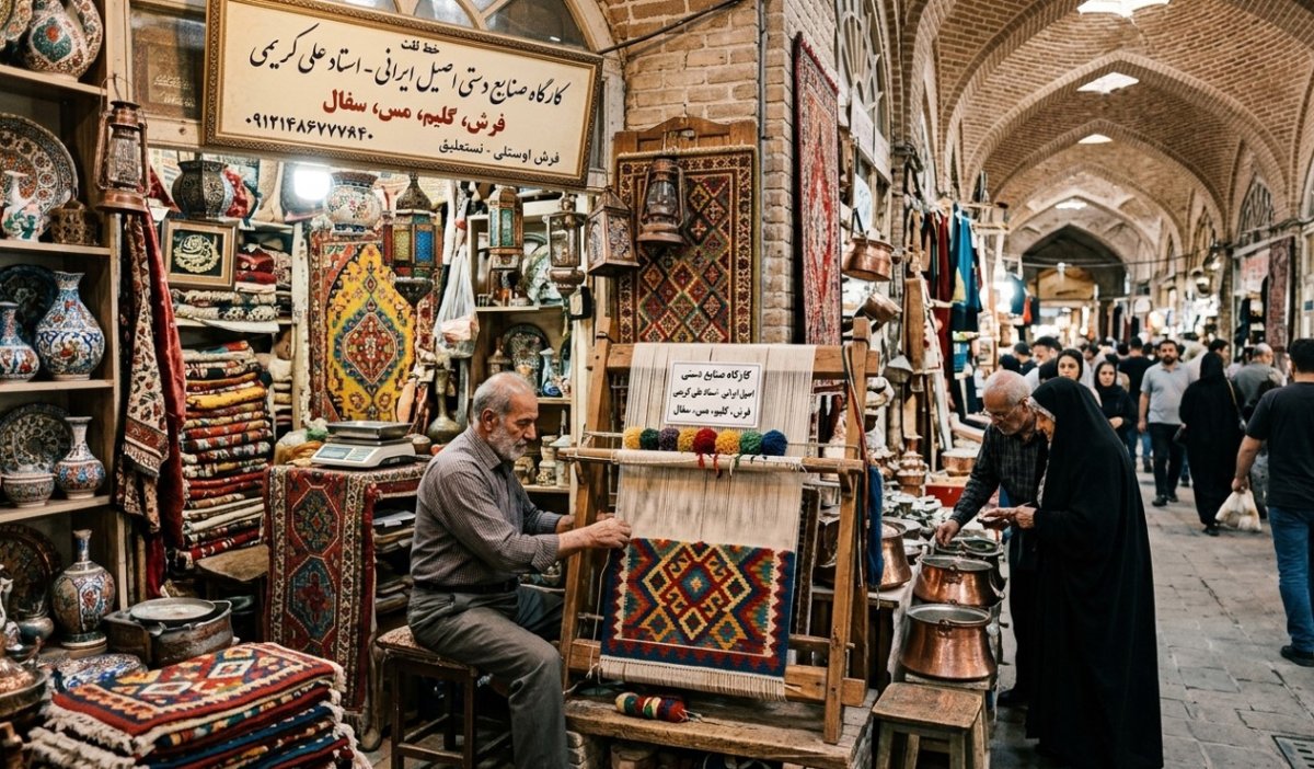 بازار بزرگ تهران: گنجینه‌ای زنده از صنایع دستی و اسطوره‌های هنری